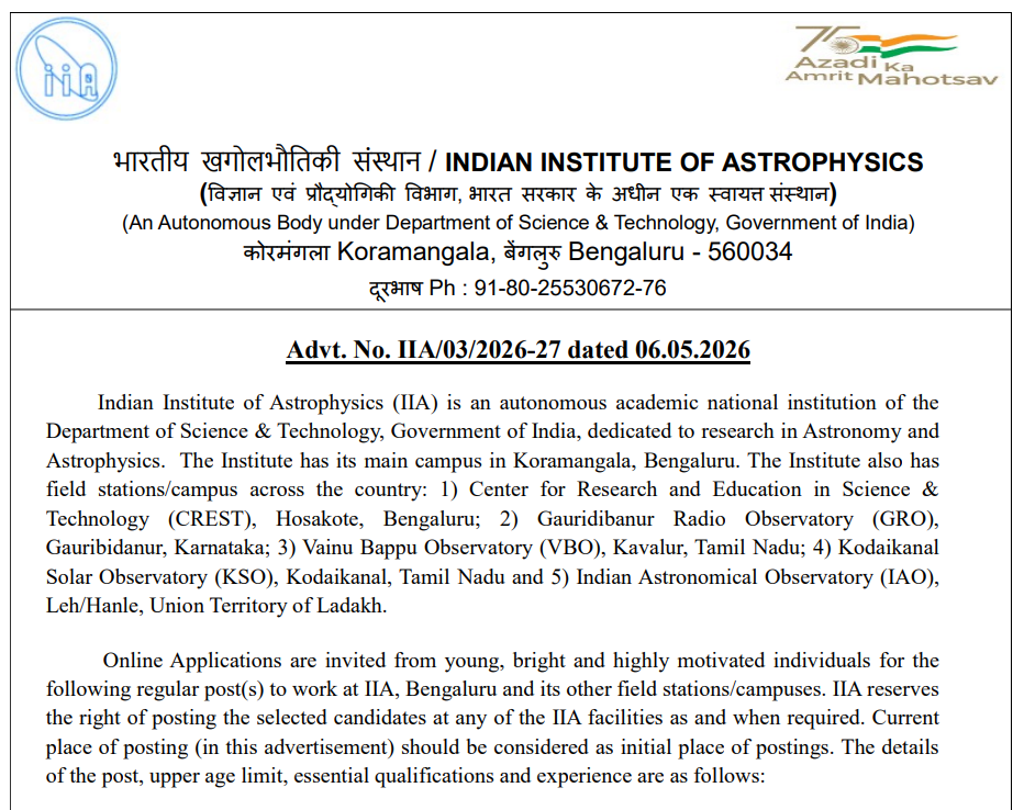 IIA UDC Recruitment 2026