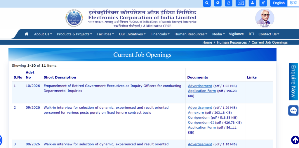 ECIL Recruitment 2026